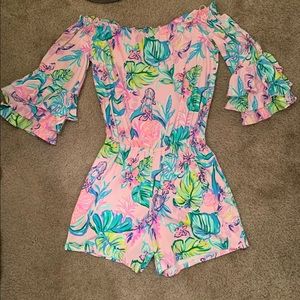 Lilly Pulitzer Off the Shoulder Romper